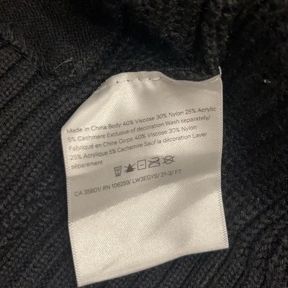 Lululemon black cardigan 5%cashmere size XS/S - Picture 7 of 7